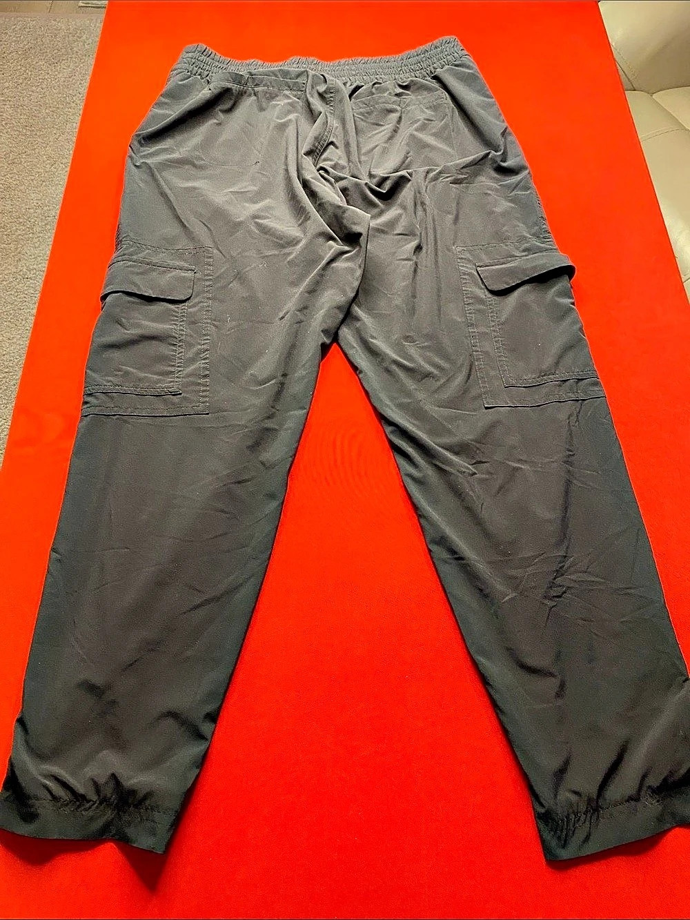 Athleta Coastal Cargo Linen Cargo Pants Gray Size 14